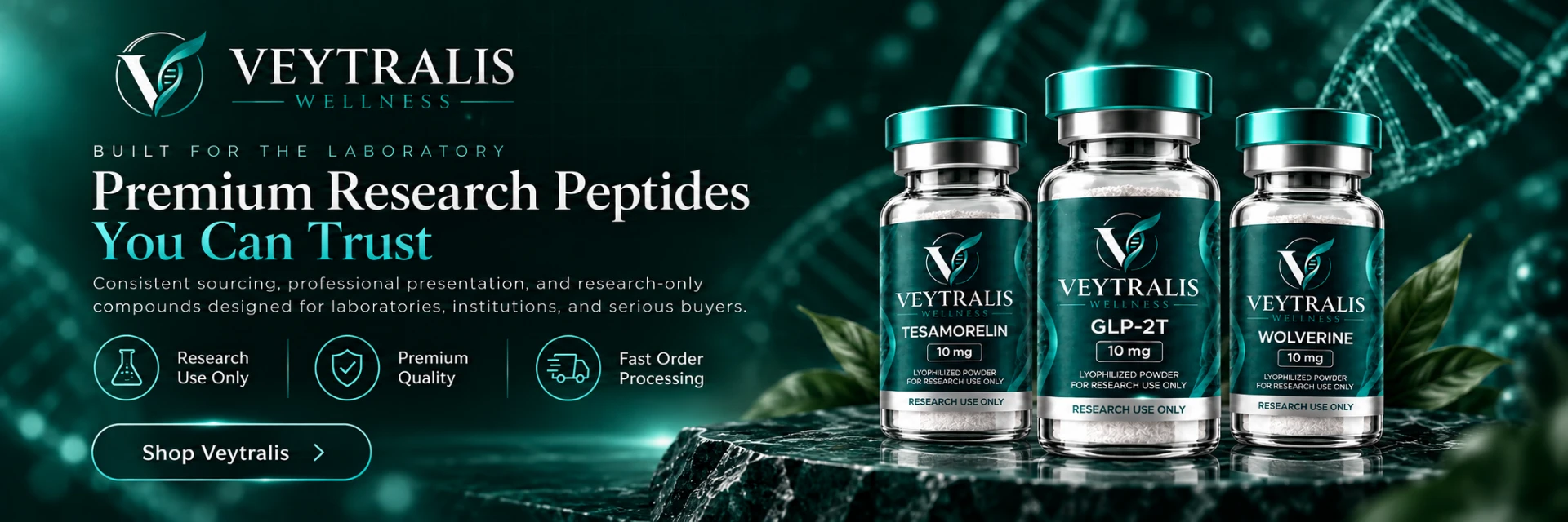 Veytralis Wellness premium research-use-only peptide compounds